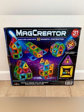 MagCreator 31-Piece 3D Magnetic Construction Set – Cra-Z-Art – Building Toy